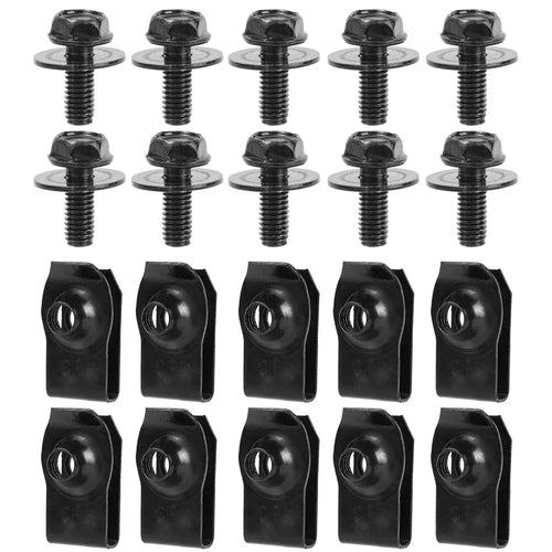 Car Body Bolts U Type Nut Clips M6 Automobile Bumper Fender Rivet