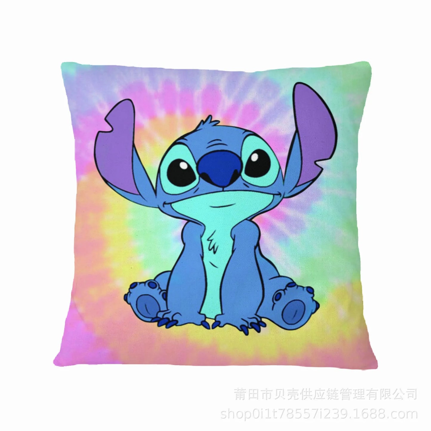 Anime Figure Disney Stitch Double Sided Print Pillowcase Kawaii Stitch