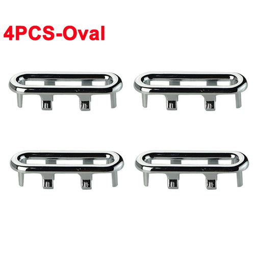 4Pcs Plastic Sink Hole Overflow Cover for Kitchen Bathroom Basin Trim