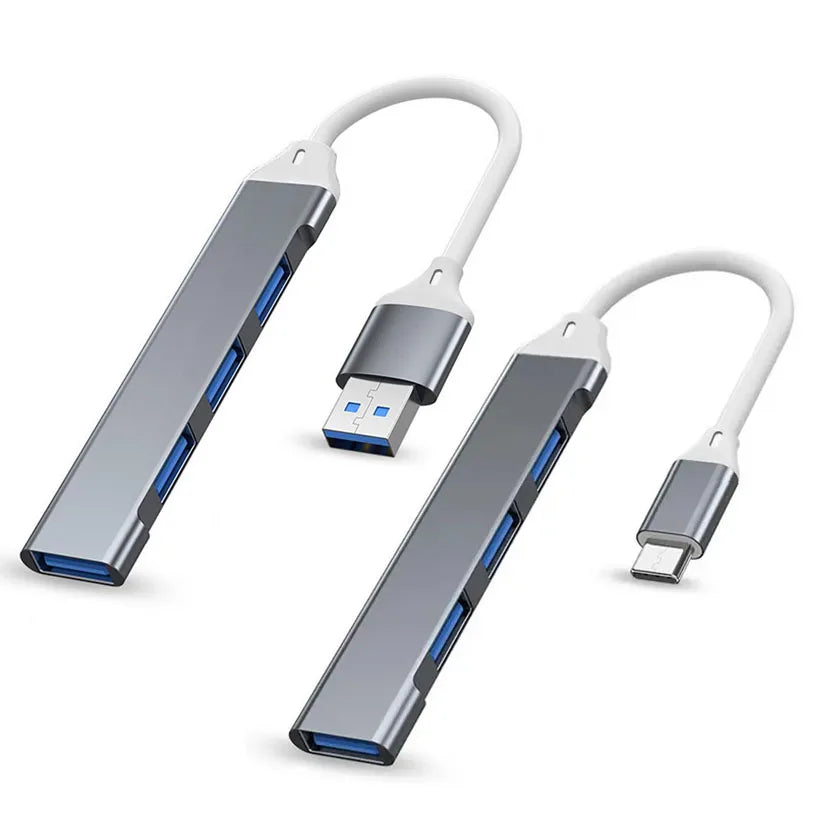 4Port USB 3.0 Hub USB Hub High Speed type c Splitter 5Gbps For PC