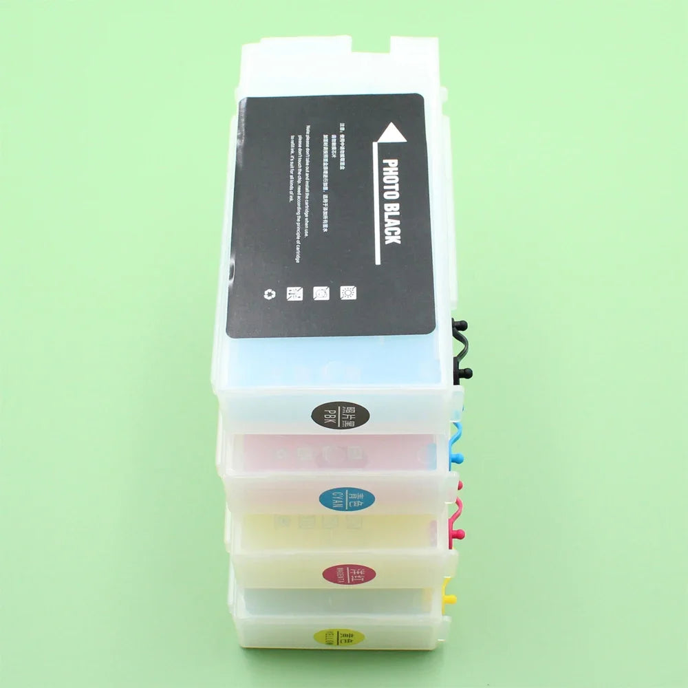 1Set Refillable Ink Cartridge Tank No Chip T41W2 T41W3 T41W4 T41W5
