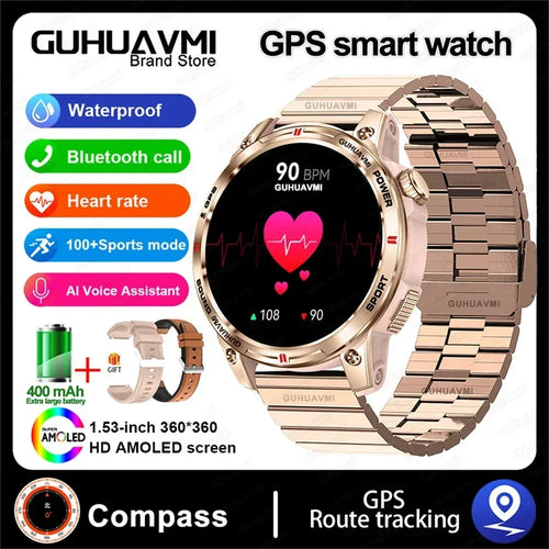 Outdoor Professional GPS Trajectory Smart Watch 1.5" HD Screen