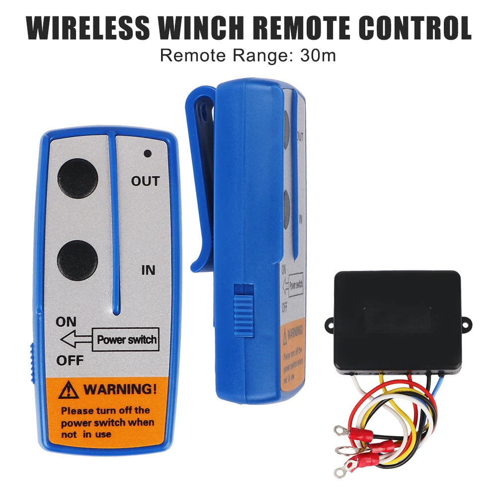 12V Trailer Winch Remote Control System Switch Controller For Jeep Off
