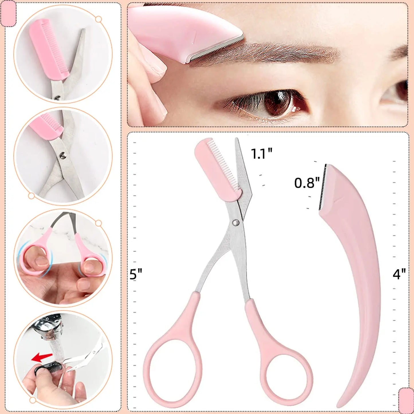 Eyebrow Trimming Knife Eyebrow Face Razor For Women Professional