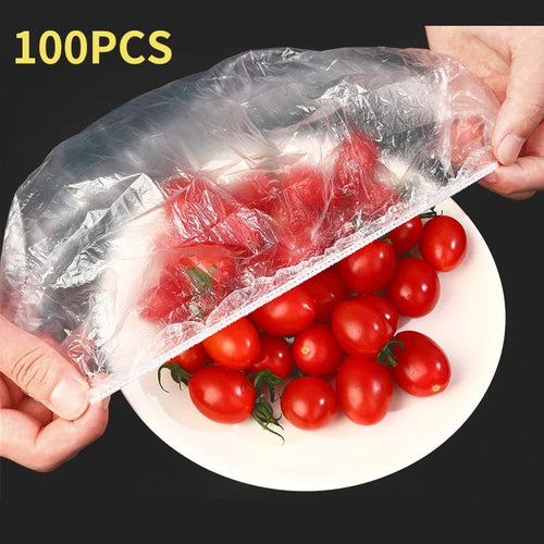 Reusable Disposable Food Cover Plastic Wrap Durable Elastic Food Lids