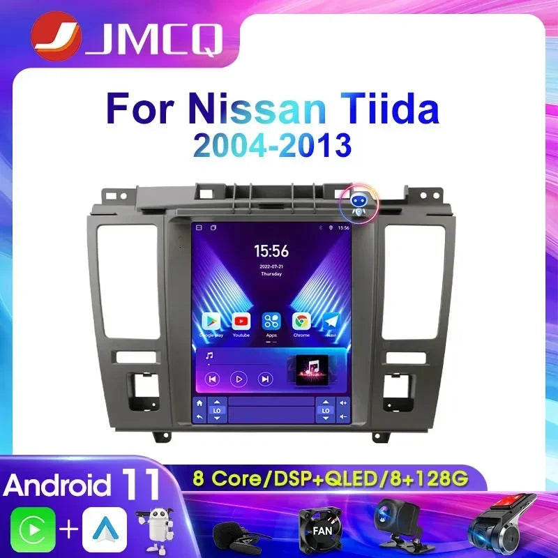JMCQ 2 Din Car Radio Multimedia Video Player For Nissan Tiida C11