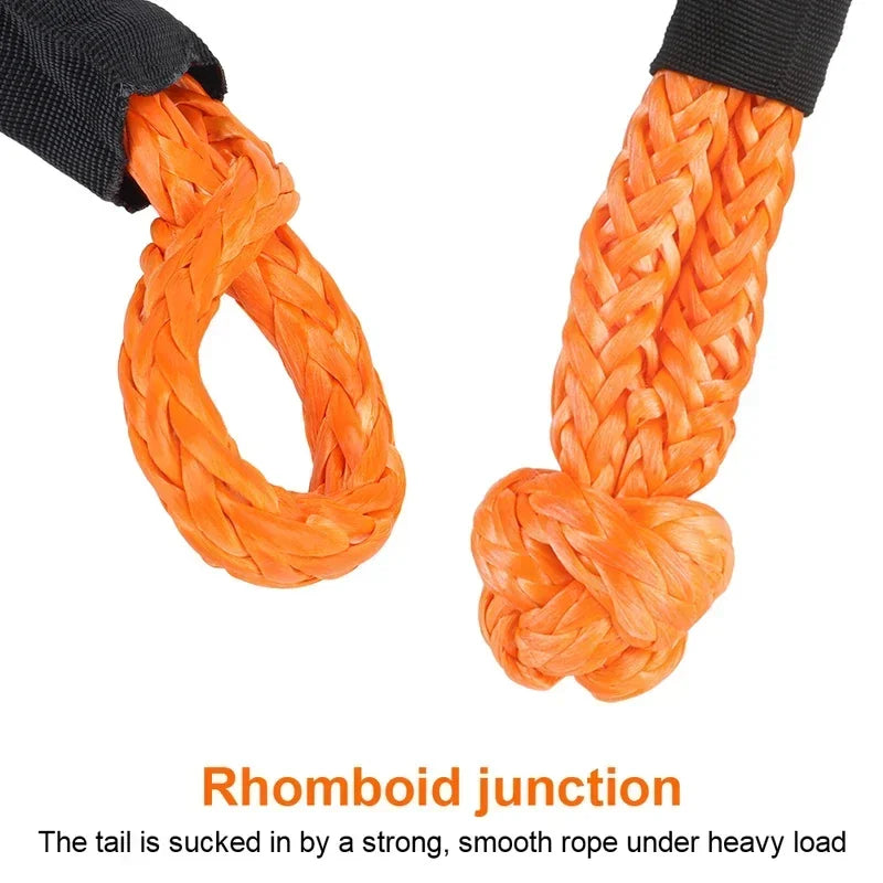 Synthetic Fiber Soft Shackle for Vehicle Recovery Off Road Towing