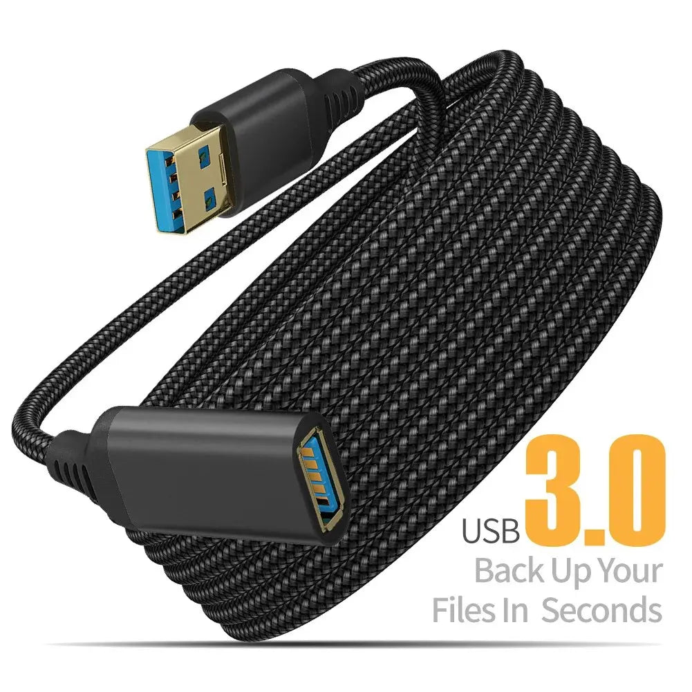 UTHAI Nylon Braided USB 3.0 Male-To-Female High-Speed Transmission