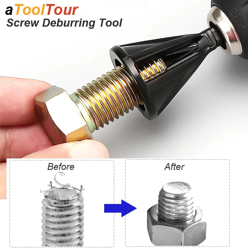 Deburring External Chamfer Tool Metal Hex Triangle Trimming Drill Bit