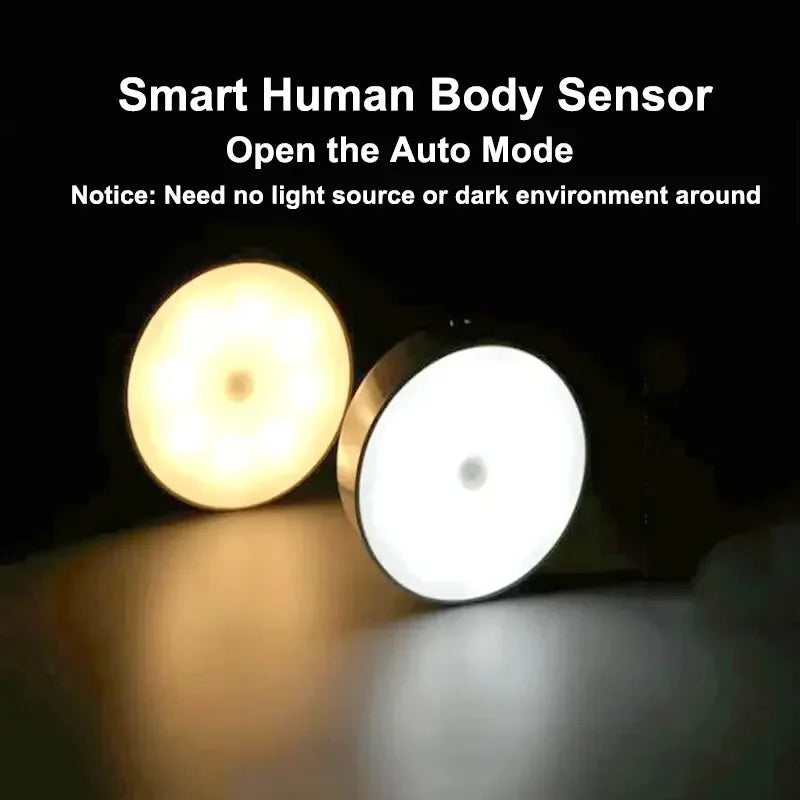 LED Smart Human Body Sensor Night Lights Emergency Automatic Lighting