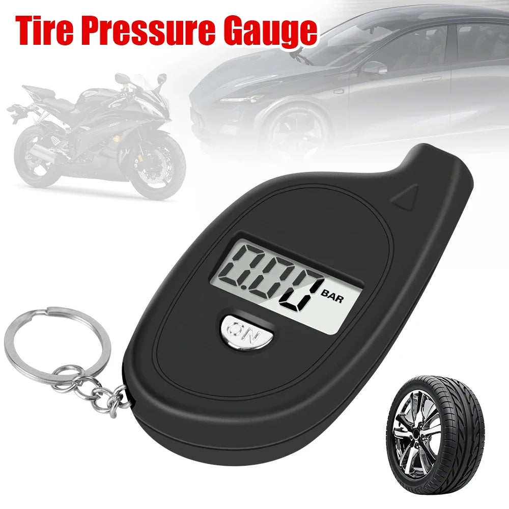 Car Tire Air Pressure Tester Meter Tire Gauge Digital LCD Display Auto