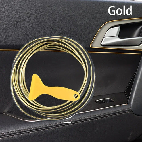 Car Moulding Decoration Flexible Strips 5M Interior Auto Mouldings Car