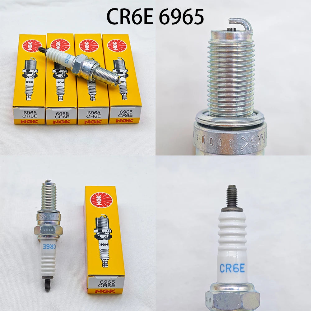 4pcs Original Motorcycle NGK Spark Plug CR6E CR7E CR8E CR9E For Some