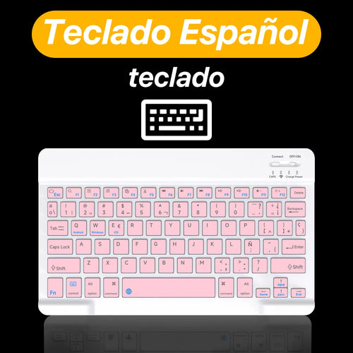 CASEPOKE 10 Inch Bluetooth Wireless Keyboard For Samsung Xiaomi Apple