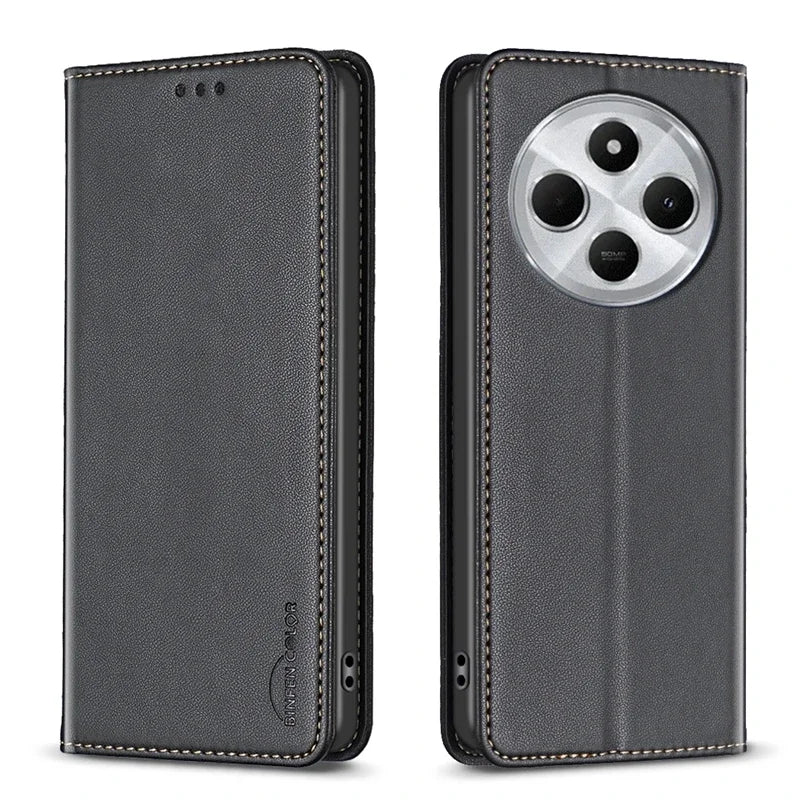 For Xiaomi Redmi 14C Case Magnetic Flip Phone Case on For Fundas Xiomi