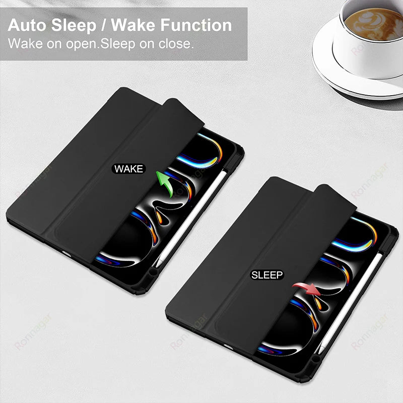 Smart Case for iPad Air 11 inch M2 2024 Air 6th /10.9 Air 5th 4th Gen