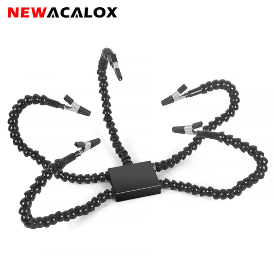 NEWACALOX  Flexible Arms Soldering Helping Hands Repair Soldering