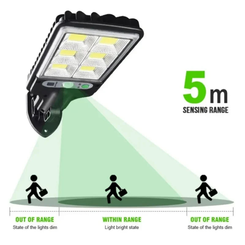 72/108COB Solar Lights Outdoor With 3 Mode Waterproof Motion Sensor