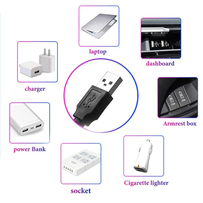 1pcs LED Car Roof Star Night Light Projector Atmosphere USB LED