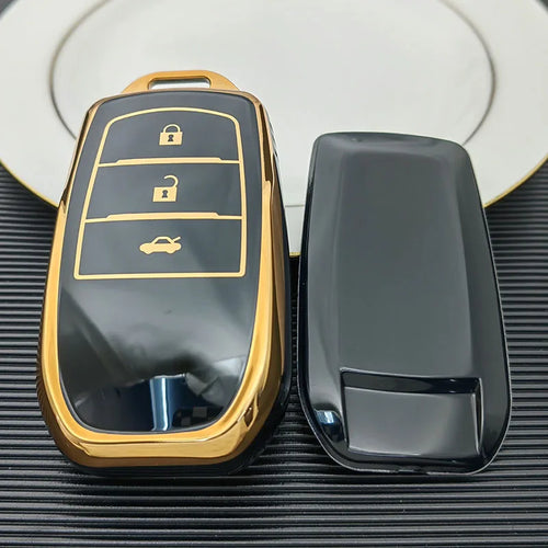 2 3 4 Buttons TPU Car Key Case Cover for Toyota Land Cruiser 200 300