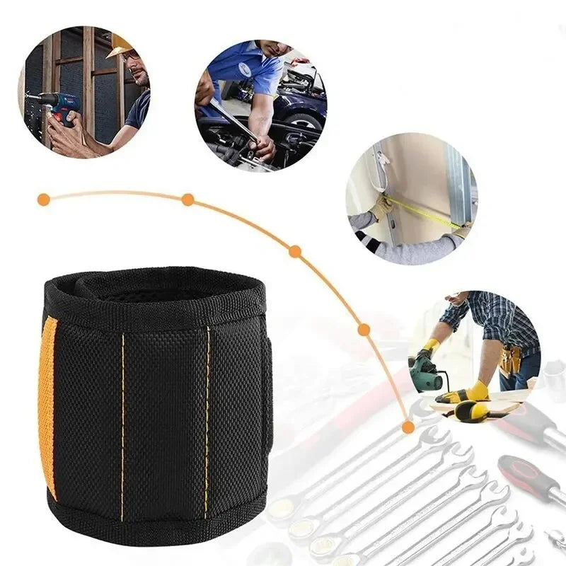 Magnetic Wristband for Holding Screws,Nails,Drilling Bits,Wrist Tool