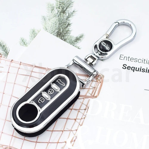 3 Buttons TPU Car Key Cover Case Remote Auto Folding Flip Key Case for