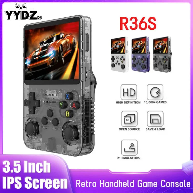 Open Source R36S Retro Handheld Video Game Console Linux System 3.5