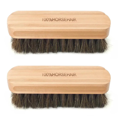 Multifunctional Genuine Horsehair Wooden Brush Car Detailing Polishing
