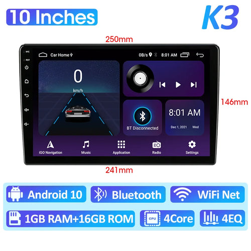 Vtopek 7 9 10 Inch Android 12 4G Car Radio For Toyota VW Kia Nissan