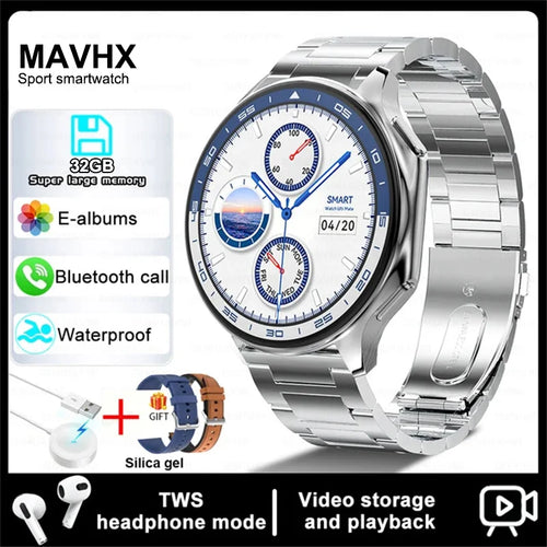 2024 New For OPPO Watch X Smart Watch Men 4G Memory MP4 Music Video 3D