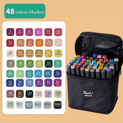 12-262 Colores Double Pen Tip Markers Brush Pens Set Painting