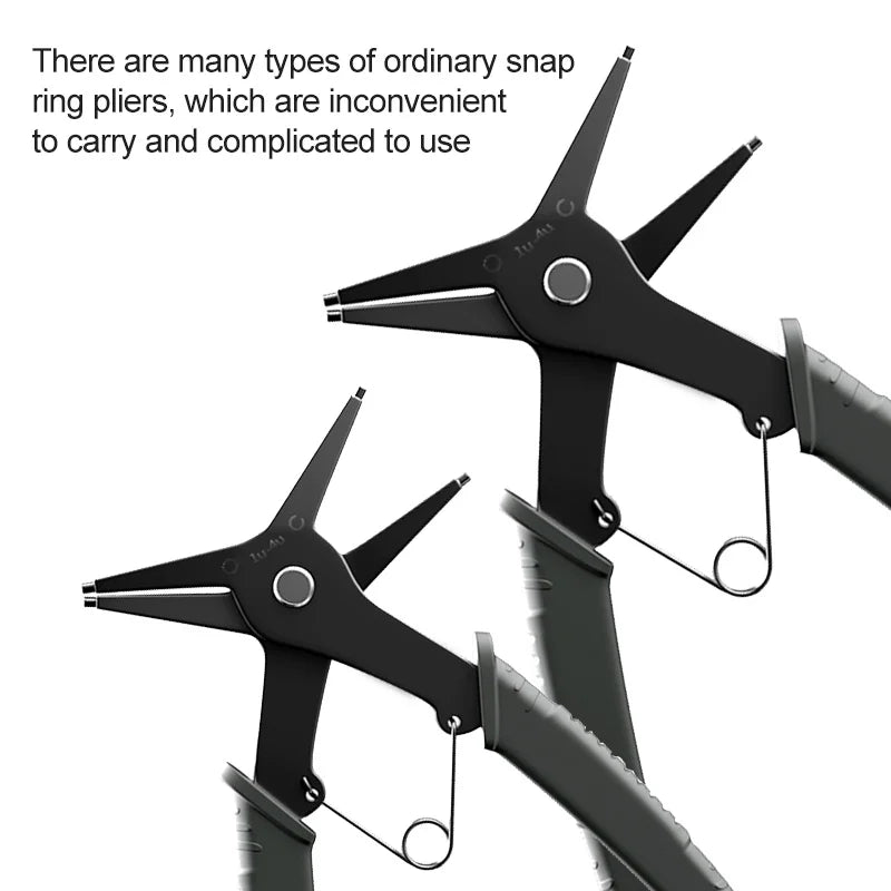 2 in 1 Snap Ring Pliers For Internal External Card Retaining Pincer