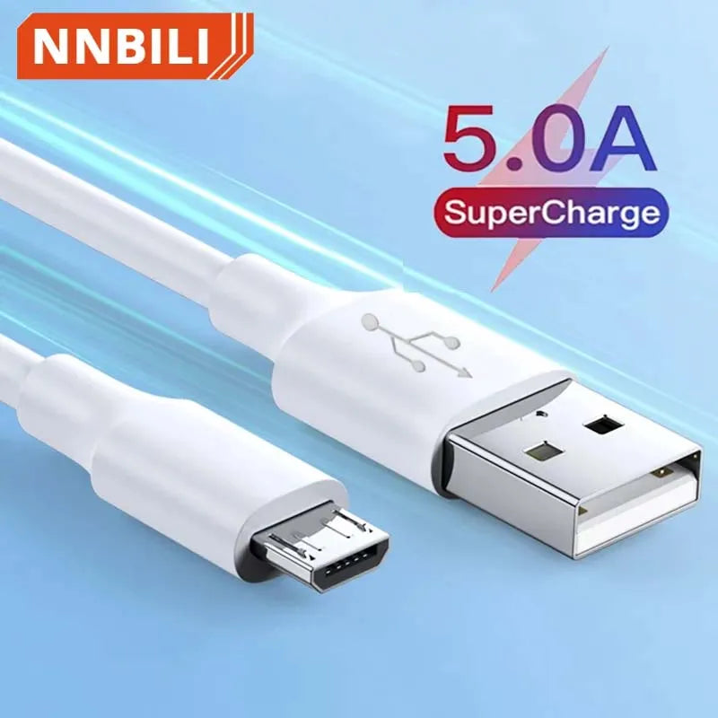 Micro USB Cable 5A Fast Charging Wire Mobile Phone Micro USB Cable For