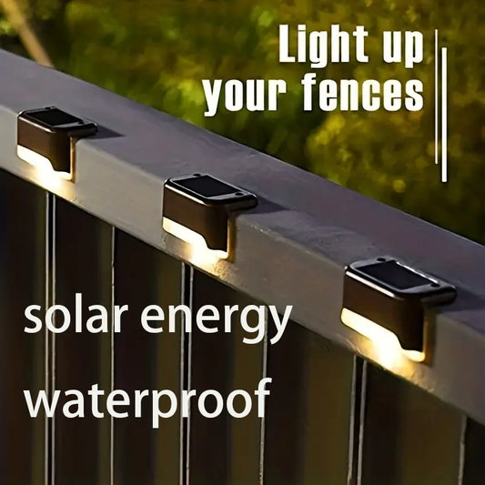 4-PCS Solar LED Ladder Lights Are Durable, Energy-Saving, Waterproof,