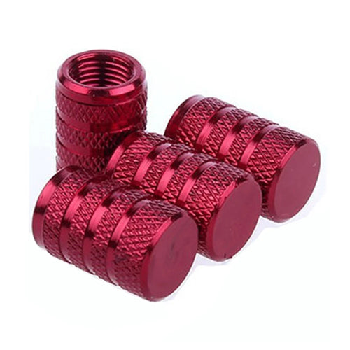 AQTQAQ Aluminum Alloy Car Wheel Tire Valve Caps Tyre Rim Stem Covers