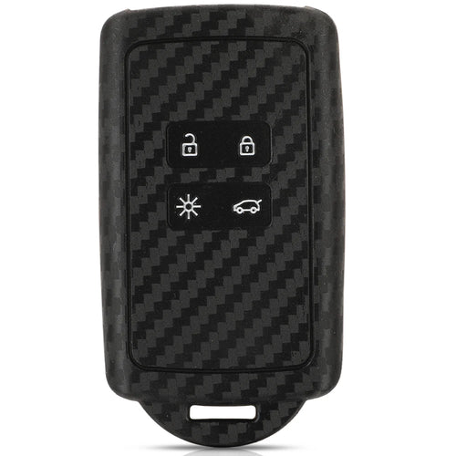 jingyuqin Carbon Men Car Key Bag Case For Renault Kadjar Captur Clio