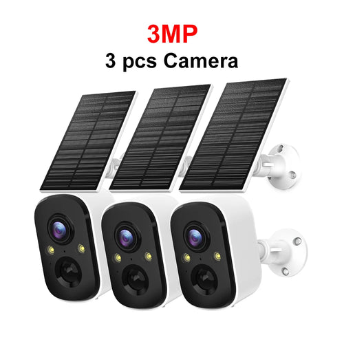 MISECU Tuya 3MP Security Battery Camera Combo with Solar Panel Two-way