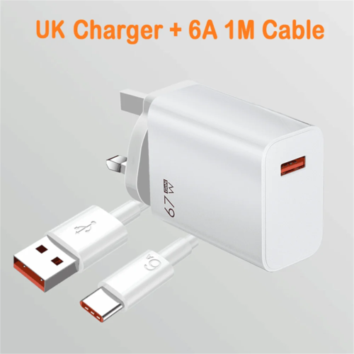 Total 67W GaN USB Charger Fast Charging Mobile Phone Adapter USB Quick