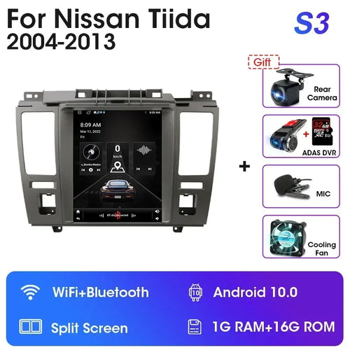 JMCQ 2 Din Car Radio Multimedia Video Player For Nissan Tiida C11