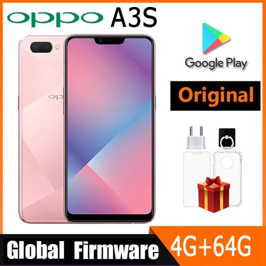 OPPO A3S smartphone global firmware 6.2-inch CPU Qualcomm Snapdragon