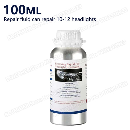 Car Headlight Polishing Kit 100ML/50ML Headlight Restoration Liquid