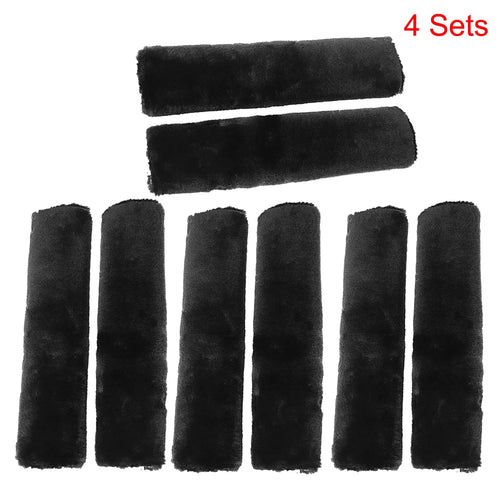 2Pcs Soft Plush Car Seat Belt Cover Shoulder Pad Winter Comfortable