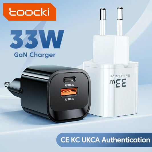 Toocki GaN USB Type C Charger Portable High Speed Charger for iPhone