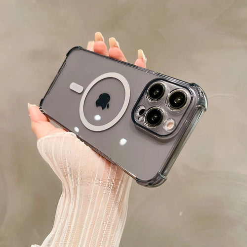 Luxury Wireless Charge Magsafe Shockproof Phone Case For iPhone 11 12