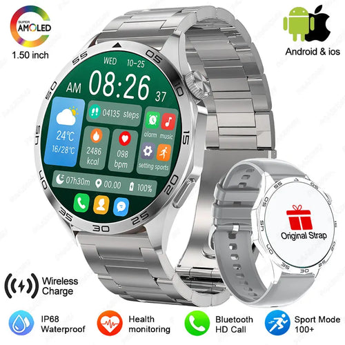 2024 New For Huawei Smart Watch Men Watch 4 Pro+ 1.50 Inch HD Screen