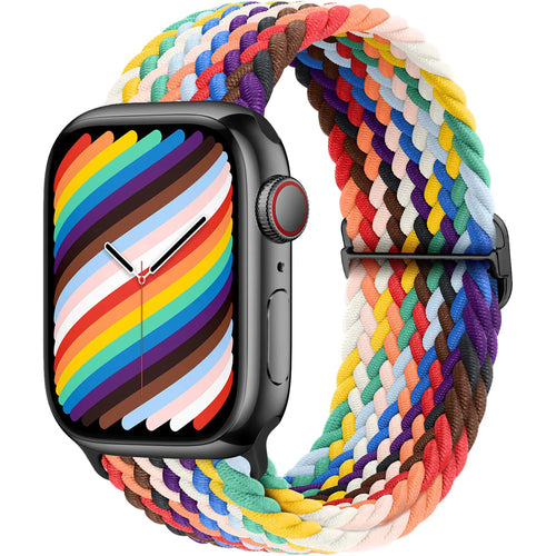 Braided Solo Loop For Apple watch band 45mm 44mm 40mm 49mm 38 41mm