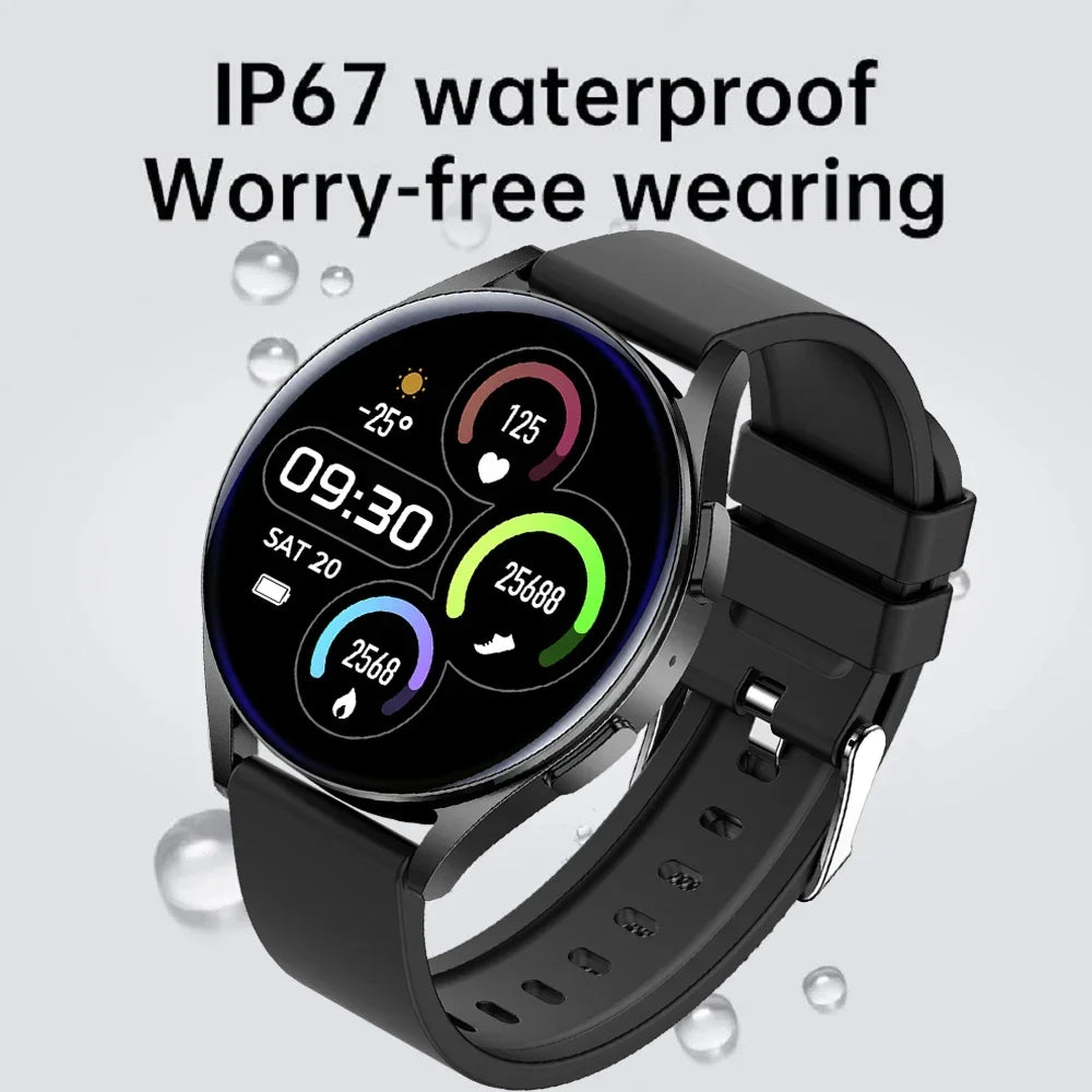 New Smartwatch 6 for Men HD Full Touch Blood Pressure Blood Oxygen