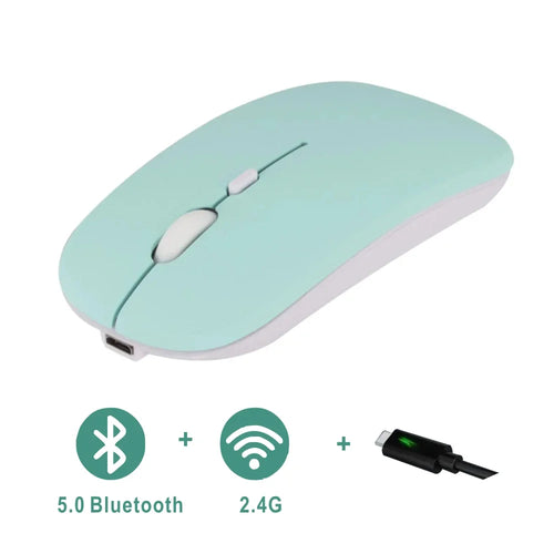 New Gaming Mouse Wireless Bluetooth Dual Mode Silent Rechargeable SB