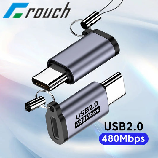 Micro USB To Type C Adapter Mini USB To USB C 480Mbps Fast Data