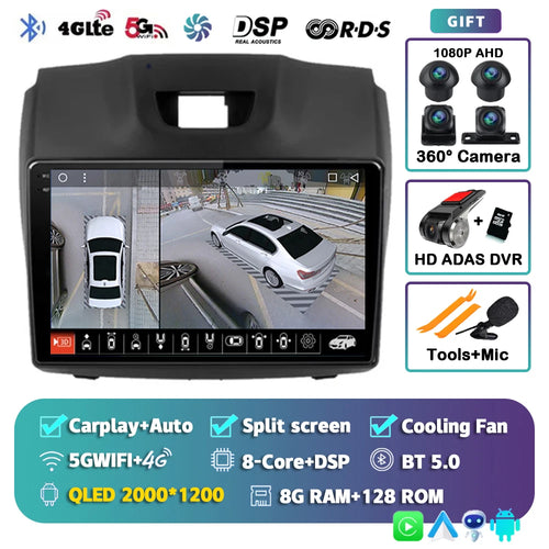 Android 14 Carplay Car Radio Multimedia For Chevrolet TrailBlazer 2012